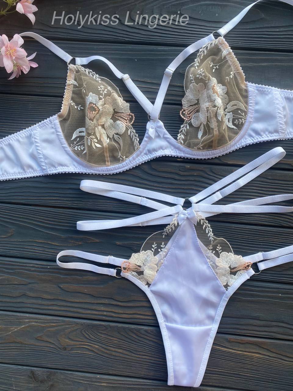 Lingerie set “Lilith“ with Garter Belt