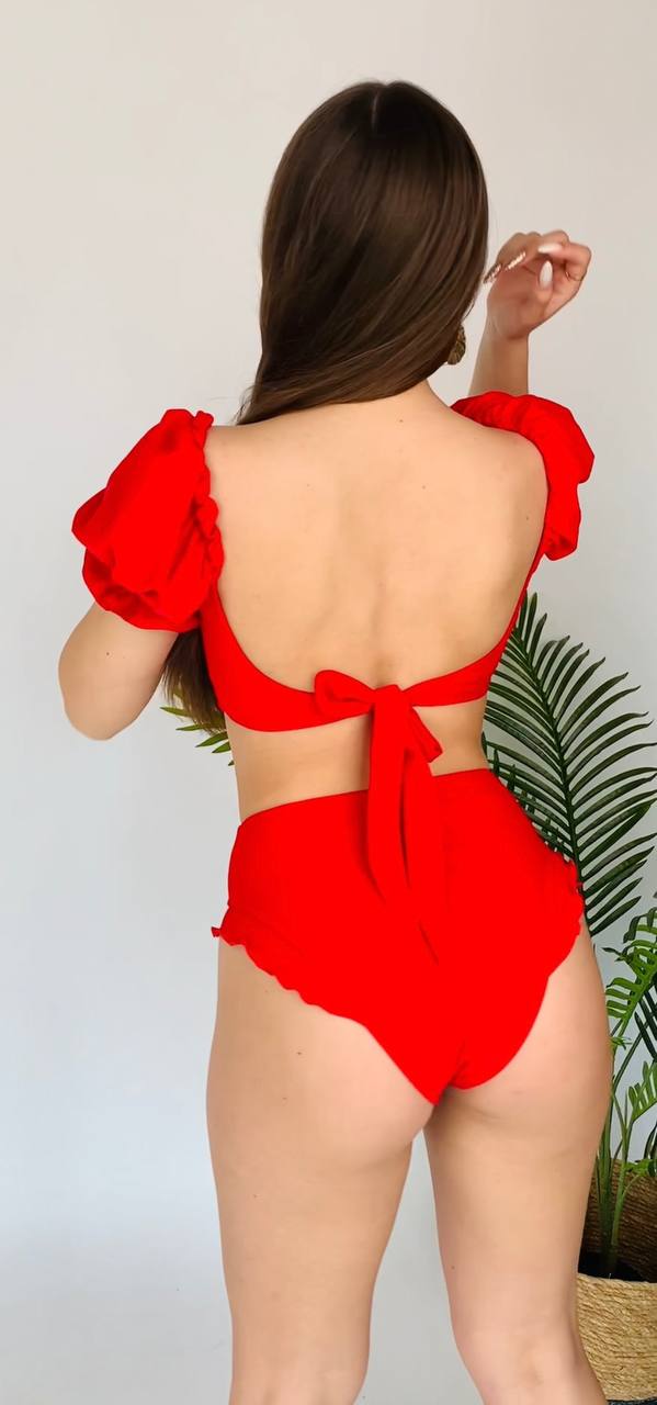 Swimsuit two-piece Red “Poppy“