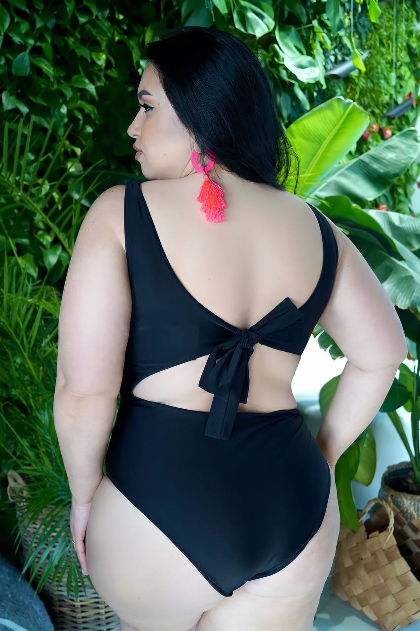 Swimsuit one-piece  Black “Dona“