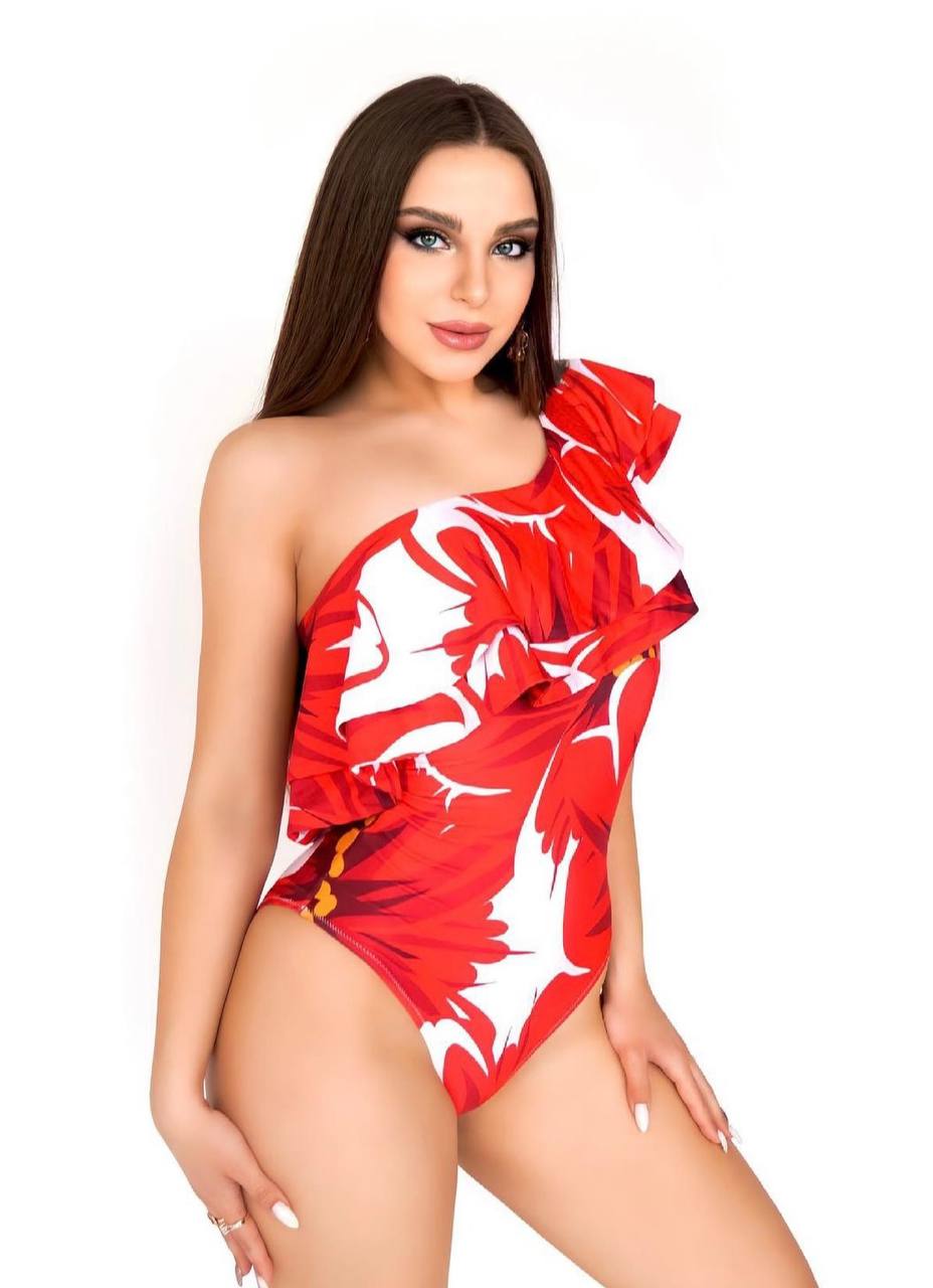 Swimsuit one piece Red “Poppy“