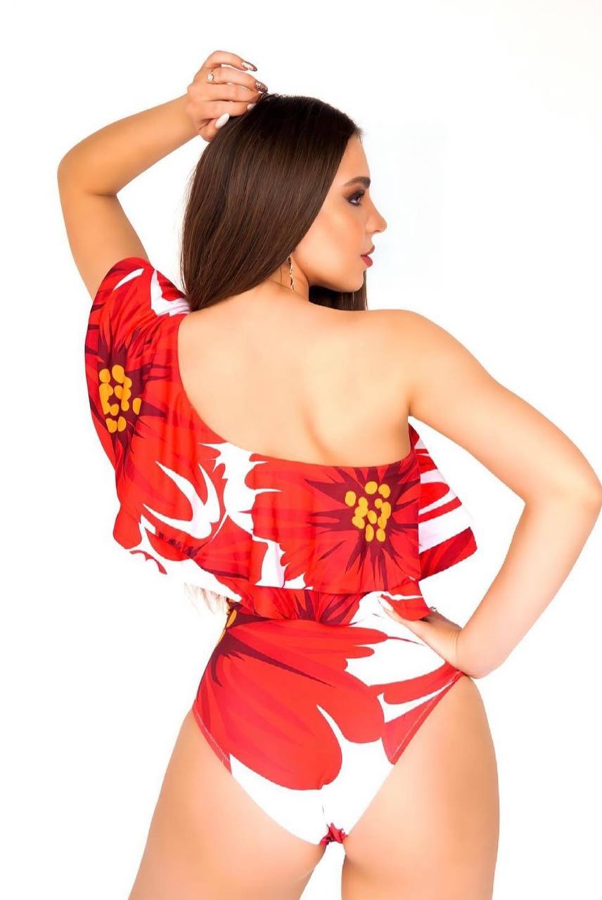 Swimsuit one piece Red “Poppy“