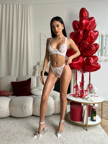 “White Rose“ Lingerie set